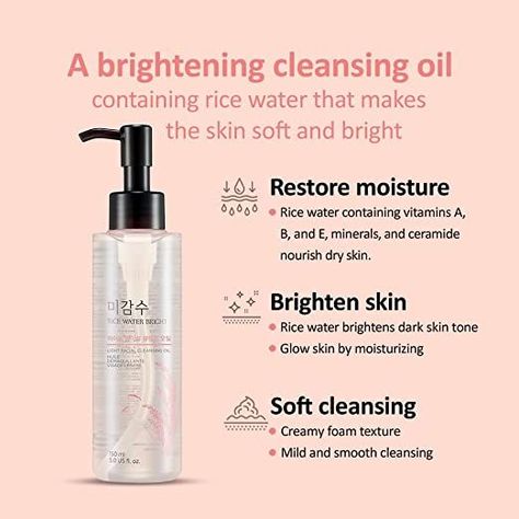 Experience gentle yet effective cleansing with THE FACE SHOP Rice Water Bright Face Wash. Perfect for sensitive, normal, and oily skin. Choose from our hydrating Daily Face Cleansing Oil or Face Wash Set. #skincare #gentlecleansing #effectiveskincare #facialcare #ricewaterbright #facesoap #cleansingoil #sensitiveskin #oilyskin #skincaretips #beautyessentials #dailyroutine #hydrateyourskin #thefaceshop #selfcare #selflove #naturalbeauty #healthyskin #glowingskin #beautyregimen #beautyproducts Rice Water Bright, Oil Face Cleansing, Face Pores, Oil Cleansing, Pore Cleanser, Face Cleansing, Moisturizing Toner, Rice Water, The Face Shop