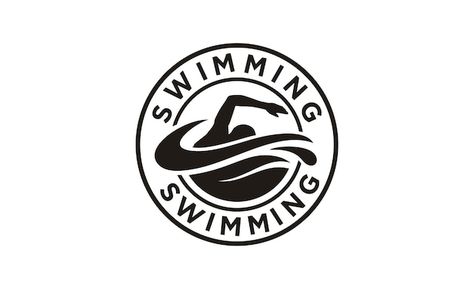 Stamp Logo Design, River Logo, Swim Logo, Kayak Boat, Stamp Logo, Kayak Boats, Waves Logo, Swimming Sport, Paddle Boat