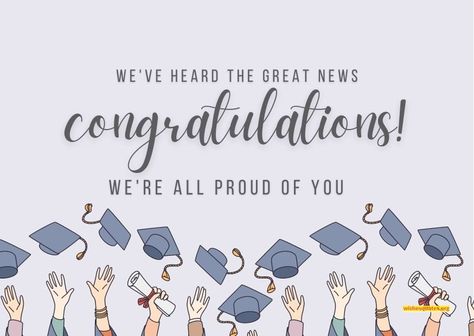 Graduation Congratulations Quotes, Graduation Letter, Congratulations Quotes, Graduation Message, Graduation Announcement Cards, Blue Graduation, Happy Graduation, Graduation Card, Congratulations Graduate