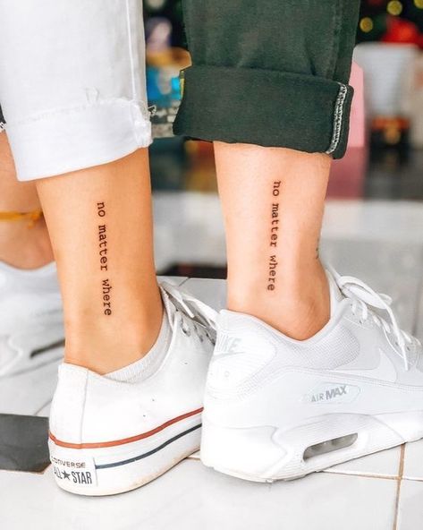 Matching Bff Tattoos, Tattoo Placements, Bestie Tattoo, Relationship Tattoos, Tattoo Quotes For Women, Inspiration Tattoos, Bff Tattoos, Friendship Tattoos, Tiny Tattoo