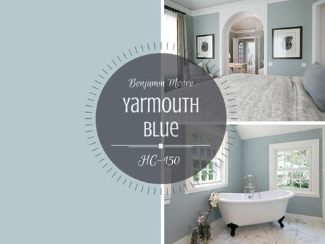 Benjamin Moore Yarmouth Blue                                                                                                                                                      More Benjamin Moore Yarmouth Blue, Yarmouth Blue, Decorate My Room, Benjamin Moore Blue, Interior Paint Colors Schemes, Airy Room, Colors Schemes, Bedroom Master, Bedroom Paint Colors