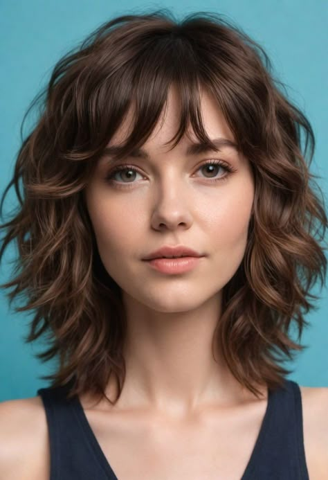 40 Best Wavy Hairstyles and Haircuts for Wavy Hair (2024) Short Wavy Layered Hair With Bangs, Natural Wavy Haircuts Medium Layered, Beach Waves Pixie Short Hair, Shoulder Length Haircuts For Fine Wavy Hair, Wavy Shoulder Length Hairstyles, Fine Wavy Hairstyles Medium, Short Layers On Medium Hair, Short Layered Haircuts For Wavy Hair, Short Shag Wavy Hair