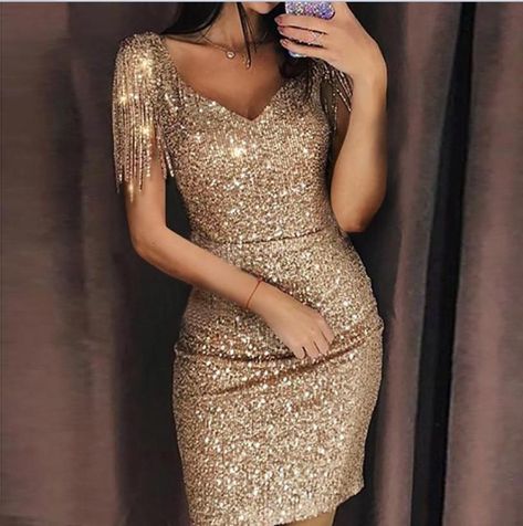 be53ee61104935234b174e62a07e53cfdesc37991967ri Cheap Party Dresses, Birthday Fashion, Gold Sequin Dress, Sequins Dress, Evening Gown Dresses, Party Package, Sequin Party Dress, Black Sequin Dress, Fringe Dress