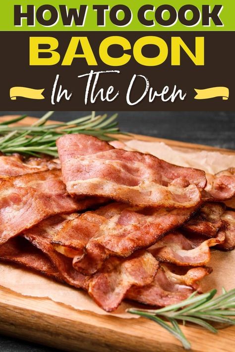 Want to learn how to cook bacon in the oven? It's easy! Just lay it on a tray and pop it into a cold oven. Then turn the oven on and bake until crispy. Bacon In Oven, Oven Cooked Bacon, Oven Baked Bacon, How To Make Gravy, Bacon In The Oven, Spicy Seasoning, Thick Cut Bacon, Cooking Bacon, Baked Bacon