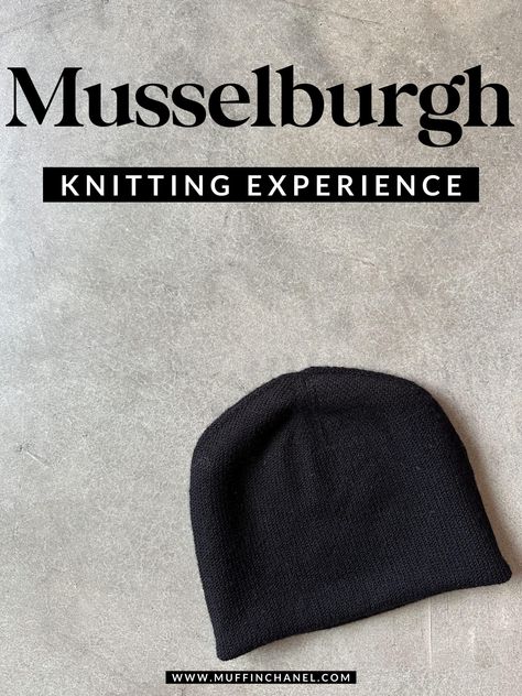 Musselburgh Hat Knitting Experience Musselburgh Hat Pattern Free, Knit Slouchy Hat Pattern Free Men, Musselburgh Hat Pattern, Musselburgh Hat, Black One-size Knit Hat, Slouchy Hand-knitted Knit Hats, Black Knitted Brimmed Beanie, Knitting Creations, Easy Knit Hat