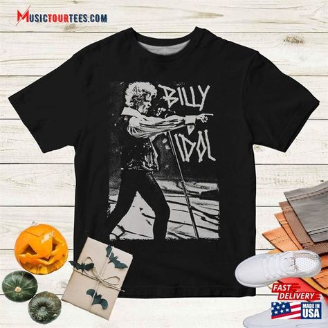 Billy Idol T-Shirt Live Tour 2023 Vintage Shirt Unisex Full Size S Hoodie Sweatshirt Check more at https://musictourtees.com/product/billy-idol-t-shirt-live-tour-2023-vintage-shirt-unisex-full-size-s-hoodie-sweatshirt/ Make Your Life Better, Batman T Shirt, Billy Idol, Products Design, You Get It, Custom Products, Vintage Shirt, Kid Tees, Fantastic Gifts