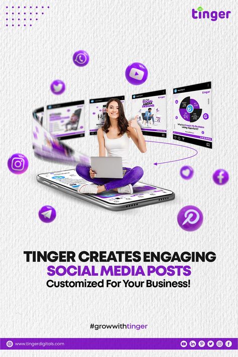 Tinger Creates Engaging  Social Media Posts Customized For Your Business!  #socialmedia #marketing #socialmediamarketing #digitalmarketing #instagram #branding #business #marketingdigital #seo #design Welcome Post Facebook Page Ideas, Marketing Agency Social Media Post Ideas, Corporate Birthday Post, Banner Ads Design Inspiration, Digital Marketing Banner, Engaging Social Media Posts, Logistics Design, Seo Design, Cosmetic Inspiration