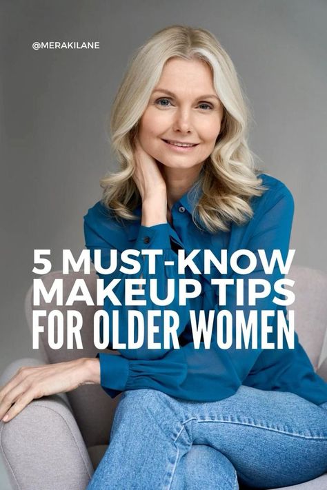 If you’re feeling lost when it comes to makeup, we’ve rounded up our favourite products and makeup tips for older women! Makeup For Women Over 60, Over 60 Makeup, 1980s Power Dressing, Makeup For 50 Year Old, Facelift Makeup, Blue Eyes Make Up, 60 Makeup, Makeup Tips To Look Younger, Tips To Look Younger