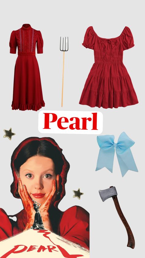 Pearl Halloween Costume, Pearl Halloween, Pearl Costume, Iconic Halloween Costumes, Perfect Halloween Costume, Future Costume, Horror Halloween Costumes, Movie Halloween Costumes, Horror Costume