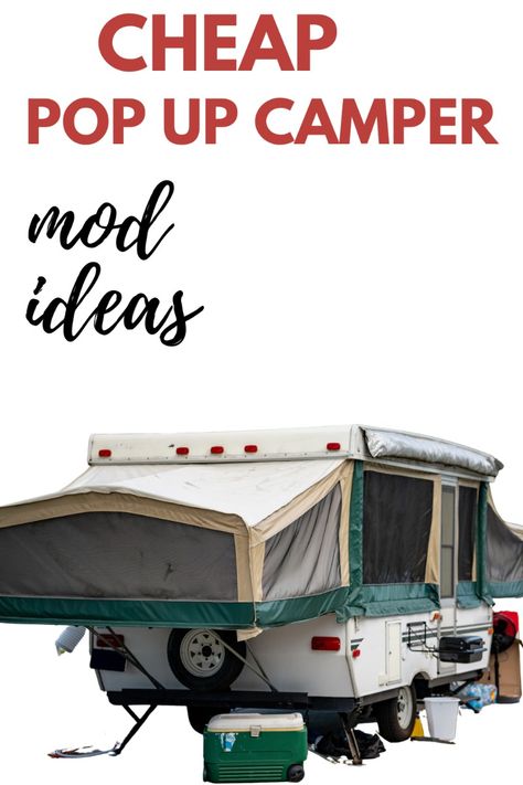 This blog post will discuss some simple mods that you can make for your pop-up camper to improve your camping experience. If you’re wondering what to do with an old pop up camper, this post can help!  Modifying a pop up camper can be a great way to improve your camping experience. Before heading out on your next camping trip, it’s time to tackle some of those camper projects that you can easily do at home. Pop Up Camper Vendor Booth, Camper Projects, Camper Modifications, Camper Upgrades, What To Take Camping, Camper Mods, Pop Up Trailer, Kids Camping, Popup Camper