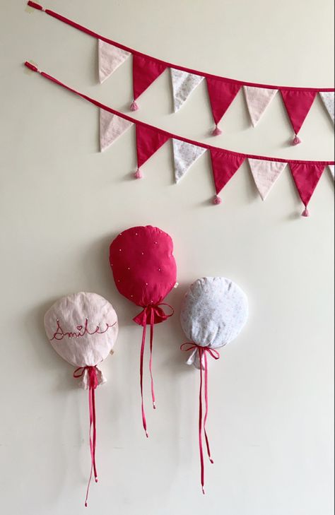 Party decor for kids Sustainable Party Decor, Sustainable Birthday Party, Sustainable Birthday Decorations, Eco Friendly Birthday Decorations, Sustainable Party Decorations, Diy Party Bunting, Homemade Birthday Decorations, Sewing Birthday Party, Eco Friendly Birthday Party