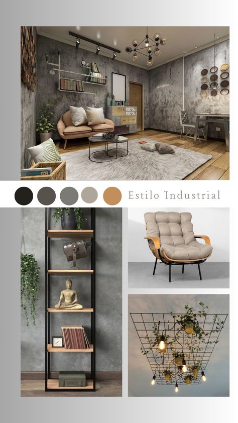 Industrial Theme Living Room, Scandi Industrial Interior, Scandi Industrial, Industrial Apartment Decor, Industrial Style Living Room, Industrial Room, Industrial Style Interior, Industrial Apartment, Modern Luxury Bedroom