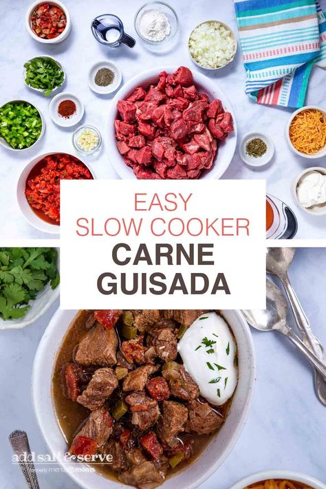 Carne Guisada Recipe Slow Cooker, Carne Guisada Slow Cooker, Beef Stew Meat Crock Pot Recipes, Easy Carne Guisada Recipe, Carne Guisada Recipe Mexican, Crock Pot Stew Meat Recipes, Mexican Beef Stew, Mexican Stew, Crockpot Recipes Beef Stew