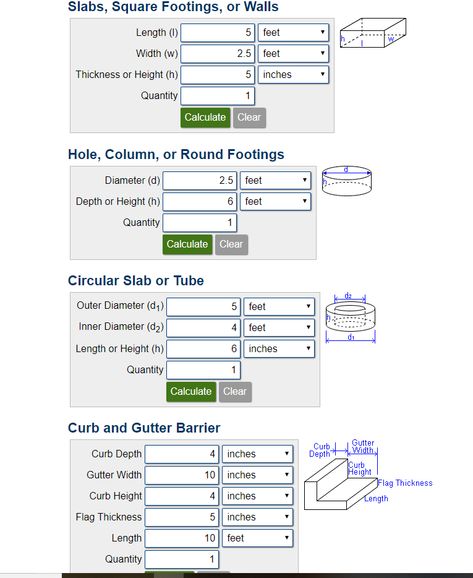 Concrete Mix Ratio, Concrete Calculator, Stamped Concrete Patterns, Cost Calculator, Price Calculator, Framing Construction, Concrete Overlay, Civil Engineering Design, Concrete Footings