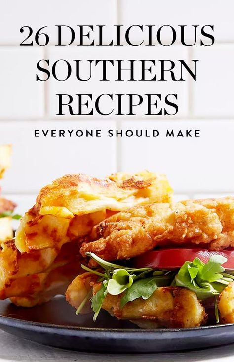 26 Southern Recipes Everyone on Earth Should Make via @PureWow Whole 30 Desserts, Country Food, Southern Living Recipes, Classic Southern Recipes, Southern Cooking Recipes, Southern Dinner, Deep South Dish, Southern Recipes Soul Food, State Foods