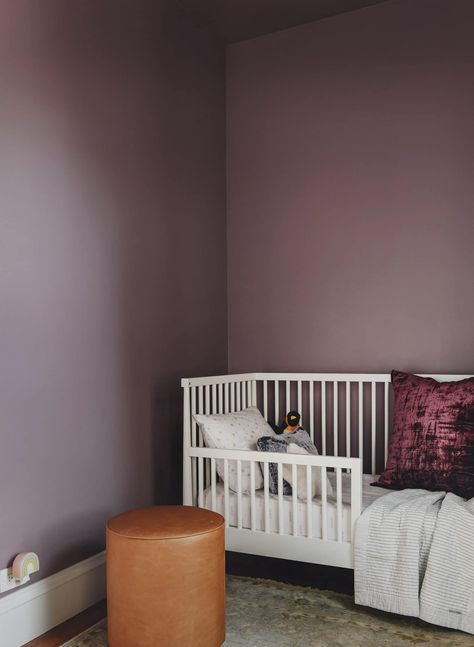 Violet Bedroom Walls, Purple Toddler Bedroom, Purple Toddler Room, Purple Kids Bedroom, Purple And Yellow Bedroom, Light Purple Room, Purple Bedroom Walls, Purple Kids Room, Kim Scott