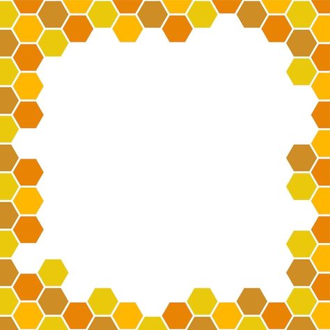 Beehive honeycomb with hexagon grid cell... | Premium Vector #Freepik #vector #honey-texture #bee-pattern #hive #honey-pattern Honeycomb Border Design, Bee Hive Pattern, Honey Texture, Honey Pattern, Hexagon Grid, Holiday Homework, Craft Work For Kids, Geometry In Nature, Bee Pattern