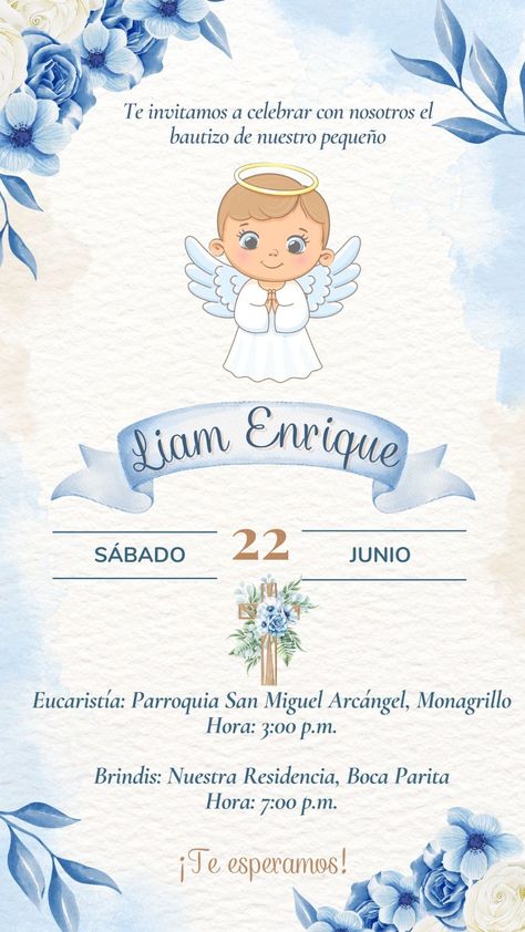 Bautizo Ideas Decoracion Nino Y Nina, Baptismal And 1st Birthday Invitation, Birthday And Baptismal Invitation, Baptismal Invitation For Boys Printable, Baptism Invitation For Boys, Cricut