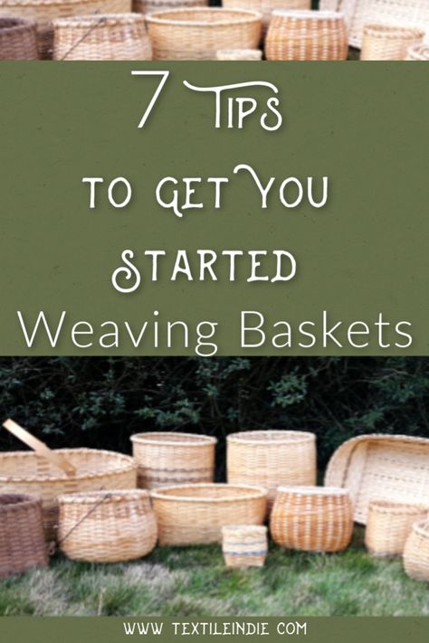 Gathering Basket Diy, Diy Basket Woven Bags, How To Make A Woven Basket, How To Weave Baskets Diy, Basket Weaving Techniques, How To Make Wicker Baskets, Reed Basket Weaving Diy, Willow Basket Weaving Tutorials, Free Basket Weaving Patterns