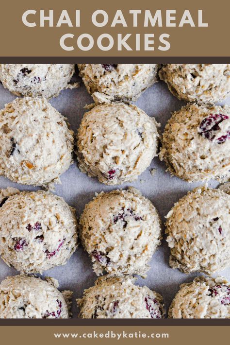 Chia Spiced Cookies, Spiced Chai Cookies, Chai Chocolate Chip Cookies, Oatmeal Chai Cookies, Chai Oatmeal Cookies, Chai Spice Recipe, Homemade Chai Spice, Chai Oatmeal, Chai Spice Cookies