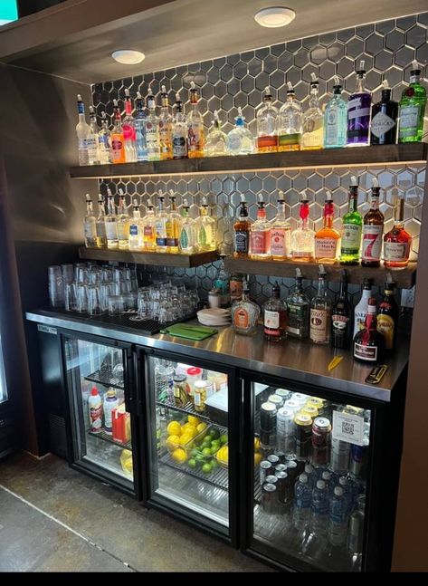 Speakeasy Room Ideas Bar, Garage To Game Room, Basement Hangout Ideas, Garage Hang Out Space, Garage Party Room, Garage Barbershop, Garage Hangout Ideas, Garage Conversion Ideas, Party Garage