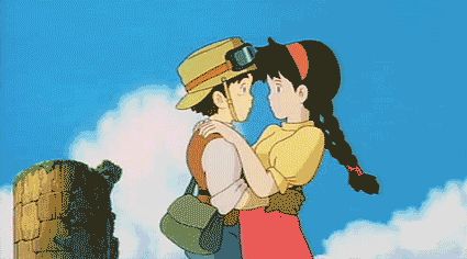 "No matter how many weapons you have, no matter how great your technology might be, the world cannot live without love!" — Castle in the Sky Love Animation Gif, Howl Calcifer, Miyazaki Quotes, Studio Ghibli Screencaps, Ghibli Castle In The Sky, Studio Ghibli Museum, Haku Chihiro, Hayao Miyazaki Movies, Art Studio Ghibli