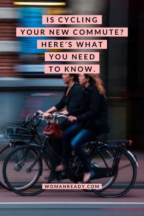 With cycling set to become the norm for our daily commute to work, here’s what you need to know to make your ‘bike’ commute a success. #cycling #biking #commuterbike #career #health #exercise Cycling To Work Outfit, Cycling To Work, Bike Commuter Style, Womens Cycling Outfit, Commuter Bike Style, Sf Aesthetic, Cycling Aesthetic, Commuter Cycling, Bike Commute