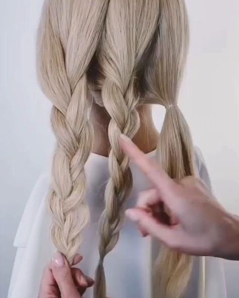 Girl Hair Dos, Hair Upstyles, Easy Hair Updos, Hair Braid Videos, Long Hair Updo, Hair Braid, Hair Up Styles, Braided Hairstyles Updo, Hair Braids