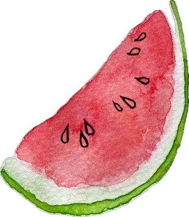 Watermelon 2D watercolor illustration, drawing, easy, simple, summer, printable art, watercolor and ink, design, pattern #watermelon #watermelonwatercolor #summerfruit #fruitillustration #foodillustration Water Coloring Painting Ideas Simple, Simple Summer Drawings, Watermelon Drawing, Watermelon Watercolor, Watercolor Pattern Design, Watermelon Illustration, Watercolor Watermelon, Summer Drawings, Watermelon Art