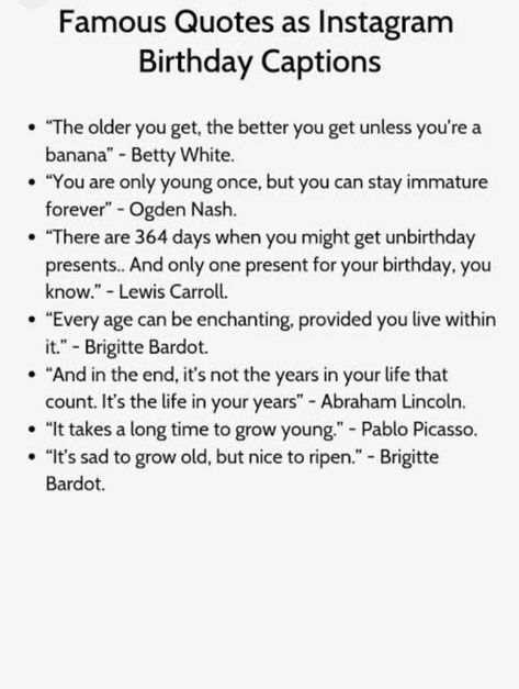 Birthday Tips, Happy Birthday Captions, Happy Birthday To Me Quotes, Meaningful Poems, Clever Captions, 21st Birthday Photoshoot, Instagram Captions For Friends, Caption For Friends, Instagram Bio Quotes