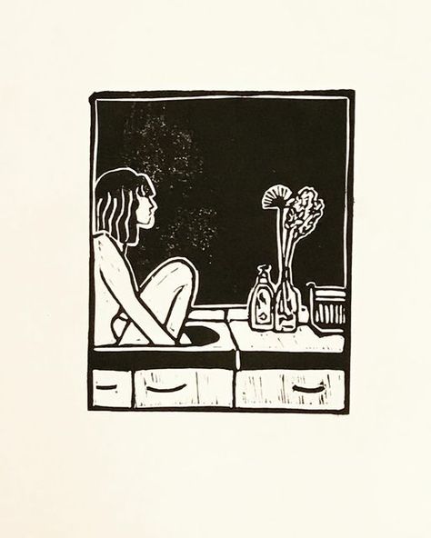 Feminist Linocut, Linoprint Art, Linoprint Ideas, Lino Cut Art, Linocut Pattern, Lino Print Pattern, Linocut Illustration, Chair Illustration, Notebook Sketches