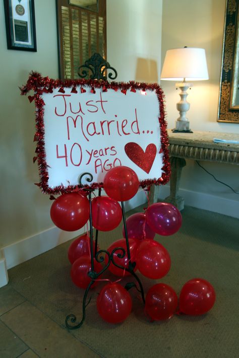 40 Years Anniversary Ideas, 5 Year Anniversary Party, 40th Anniversary Party Ideas Decoration 40 Years, 40 Year Anniversary Party Ideas, 40 Years Of Marriage, 40th Anniversary Surprise Party, Happy Anniversary 40 Years Marriage, 40th Anniversary Party Ideas, 35th Anniversary Ideas