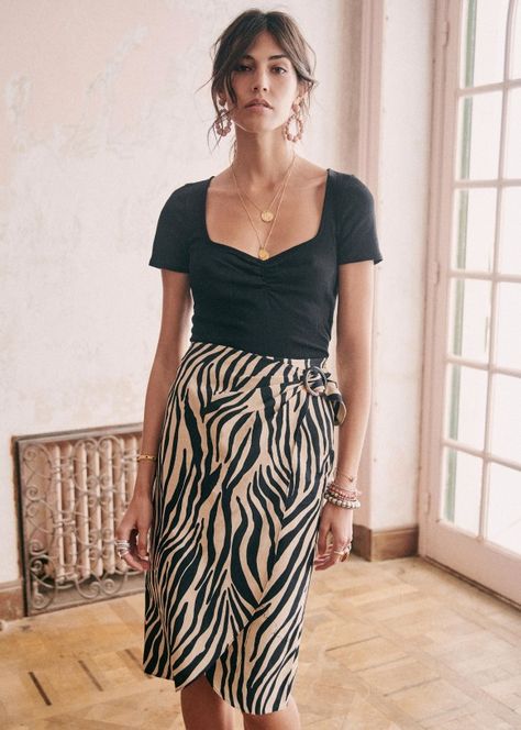 Style Parisienne, Looks Street Style, Parisian Chic, Spring Summer Outfits, Parisian Style, Outfits Casuales, Zebra Print, Look Fashion, Work Outfit