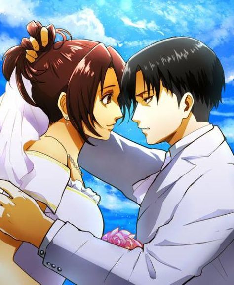 LeviHan Levi / Rivaille Ackerman x Hanji / Hange Zoe by Ayu Rizki | Attack on Titan / Shingeki no kyojin / AoT / snk | OTP Anime Home Decor, Hanji And Levi, Anime Home, Wall Scroll, Aot Characters, Titans Anime, Attack On Titan Levi, Japan Anime, Attack On Titan Art