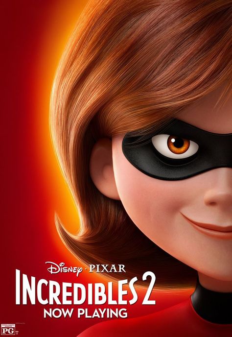 Incredibles 2 Character Posters - Elastigirl Incredibles 2 Poster, The Incredibles 1, Eye Symbolism, Mrs Incredible, Disney Poster, Incredible 2, Disney Incredibles, Incredibles 2, Movie Club