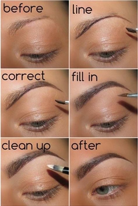 Brow Shaping Tutorial, Make Up Mata, Make Up Diy, Permanente Make-up, How To Do Eyebrows, Bentuk Alis, Awesome Makeup, Eyebrow Makeup Tips, Different Hair Colors