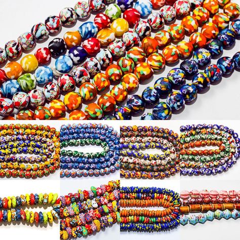 African Glass Beads, Assorted Krobo Beads for Handmade Jewelry Making. Multicolored African glass beads for handmade jewelry designs and other arts and crafts. Origin of beads: Ghana Colors: All our African beads are handmade as such there are variations in the color, shapes, and sizes even on the same pack Kindly follow and shop Krobo Beads, Handmade Jewelry Designs, African Beads, Color Shapes, Loose Beads, Jewelry Designs, Ghana, Glass Beads, Handmade Jewelry