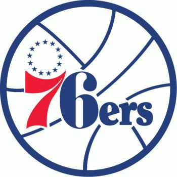 Sixers 2009-present (resurrected) Moses Malone, Basket Nba, Philadelphia Sports, Portland Trail Blazers, Nba Logo, Logo Wall, Shaquille O'neal, Trail Blazers, Indiana Pacers