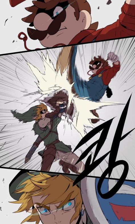 Super Smash Bros | Mario Vs Link - Try Me First! Super Smash Bros Comic, Smash Bros Link, Super Smash Bros Fanart, Smash Bros Fanart, Super Smash Bros Game, Mario Fanart, Super Smash Ultimate, Super Smash Bros Memes, Smash Bros Funny