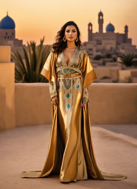 Arabic Theme Party Outfit, Arabic Fashion Women, Middle Eastern Dresses, Arabian Night Party, Acotar Fashion, Arab Princess, Arabic Outfit, Middle Eastern Clothing, Arabian Fashion