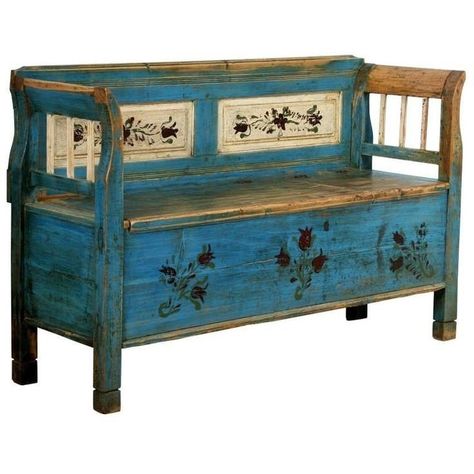 Antique Storage Benches - Ideas on Foter End Of Bed Storage Bench, Bed Storage Bench, End Of Bed Storage, Nordic Inspiration, Storage Bench Diy, Painted Benches, Diy Storage Bench, Antique Bench, Long Bench