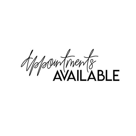 June Appointments Available, Hairstylist Appointments Available, Esthetician Appointments Available, Taking Clients Post, Book Now Appointment Hair, Prebooking Hair Appointments, Hair Page Bio Ideas, Now Booking Appointments Instagram, Book Your Appointment Now