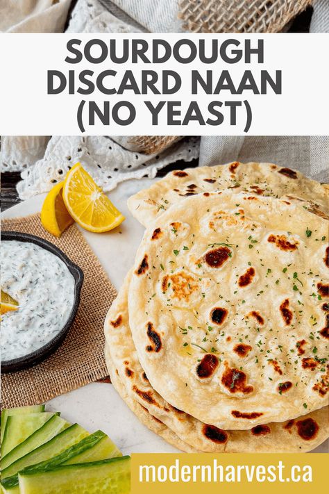 Sourdough Discard Recipes Naan, Sourdough Naan Discard, Sourdough Discard Naan Bread, Food Nanny Sourdough Bread, Sourdough Discard Flatbread Recipes, Sourdough Discard Naan Recipe, Sourdough Discard Recipes No Yeast, Discard Naan Bread, Sourdough Naan Recipe