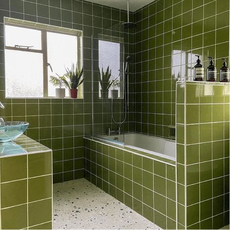 Beautiful vintage bathrooms over the decades | Premier Care in Bathing Bathrooms, 1970s, Green, On Instagram, Instagram