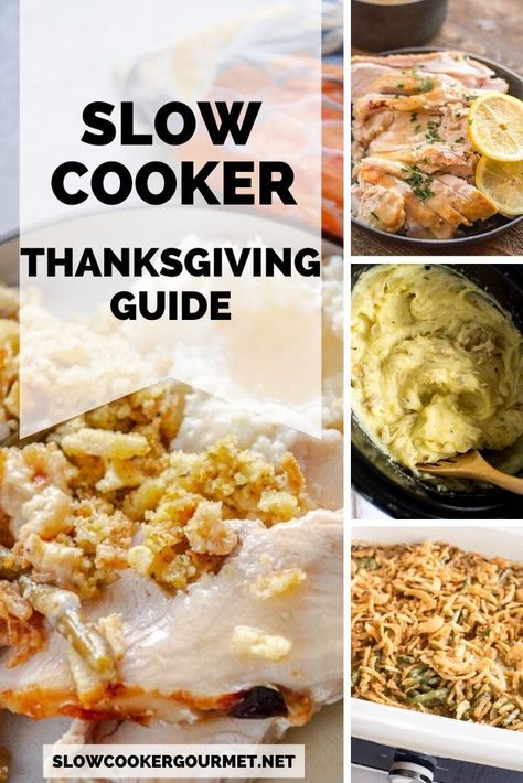 Whether you are hosting Thanksgiving Dinner for the 1st, 5th or 20th time, my Ultimate Guide to Thanksgiving Dinner will help you streamline cooking, reduce stress, and have a more relaxing Thanksgiving holiday! #thanksgiving #turkey #mashedpotatoes Low Calorie Slow Cooker Recipes, Thanksgiving Slow Cooker, Thanksgiving Dinner Recipes, Healthy Holiday Recipes, Slow Cooker Desserts, Berry Pie, Thanksgiving Dishes, Easy Slow Cooker Recipes, Dump Cake