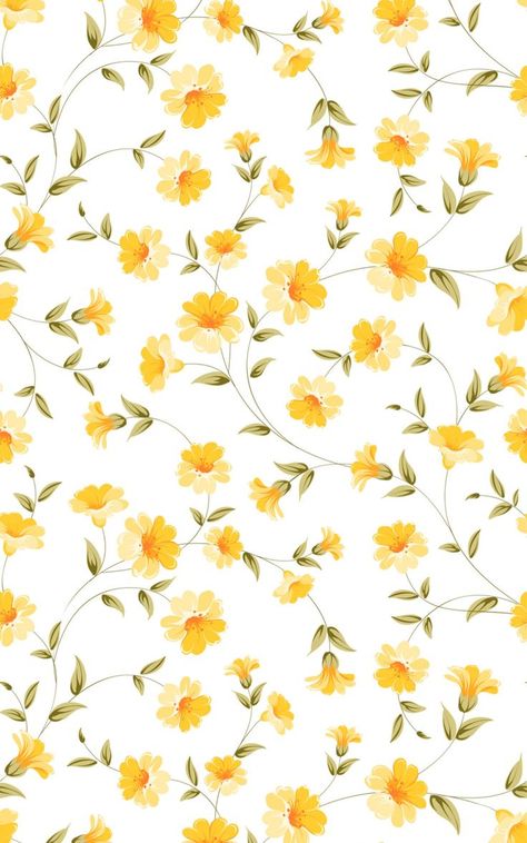 Yellow Flower Wallpaper, Iphone Wallpaper Yellow, Flowery Wallpaper, Spring Wallpaper, Phone Wallpaper Patterns, Yellow Wallpaper, Phone Wallpaper Images, Cute Patterns Wallpaper, Pretty Wallpaper Iphone