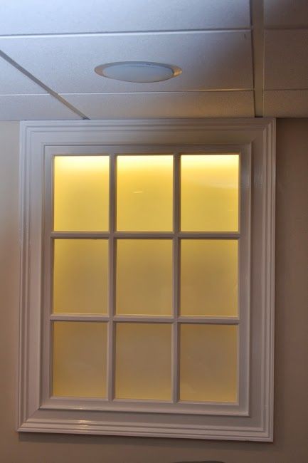 Faux Basement Window, Fake Windows Basement, Fake Window Light, Basement Window, Fake Window, Egress Window, Faux Window, Basement Windows, Basement Apartment