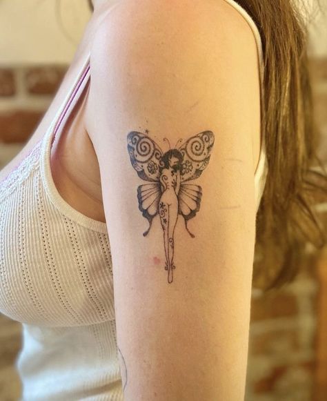 Leg Piece Tattoo Women, Interesting Tattoos, Whimsical Tattoos, Funky Tattoos, Saved Tattoo, Cute Little Tattoos, Fairy Tattoo, Dainty Tattoos, Dream Tattoos