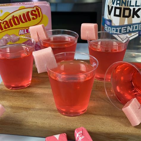 Tipsy Bartender - My starburst jello shots. Use starburst... | Facebook Starburst Jello Shots, Tipsy Bartender, Vanilla Vodka, Jello Shots, Vodka, Vanilla, Jelly Shots