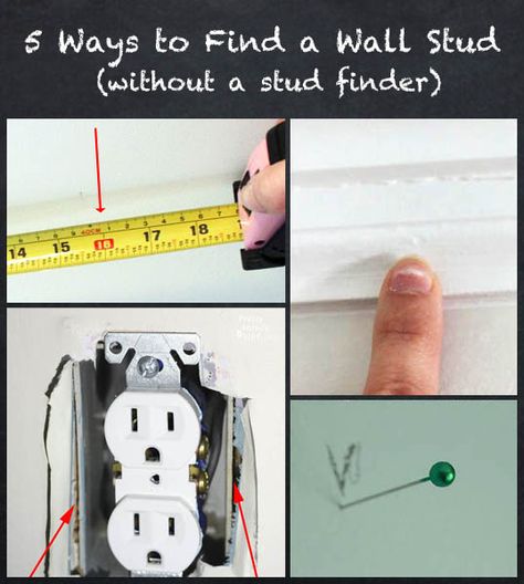 5 Ways to Find a Wall Stud (without a stud finder) | 31 Days of Handy Home Fixes Finding Studs In Wall, Wall Stud, Sell Ideas, Stud Finder, Cool Wood Projects, Diy Wall Shelves, Home Fix, Easy Wood, Stud Walls